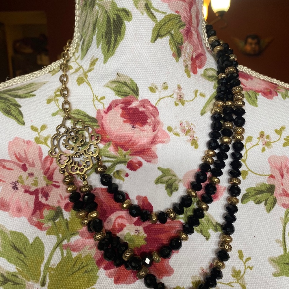 Lucky brand layered necklace.